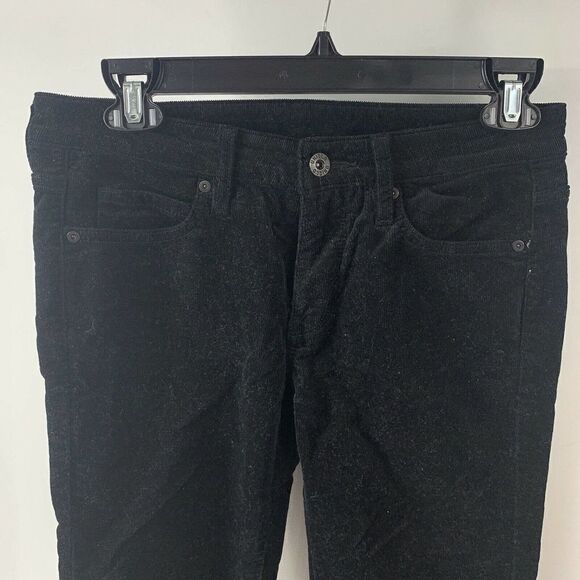 Uniqlo Black Corduroy Pants Skinny Cords Size 25 - Picture 3 of 6